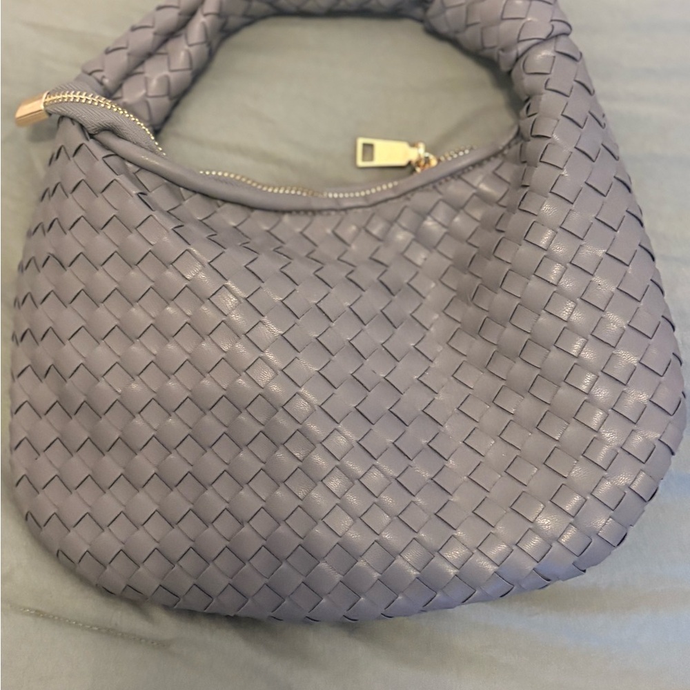 Anthropologie Gray Woven Hobo Bag never used